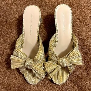 Gold Emilia Pleated Knot Loeffler Randall